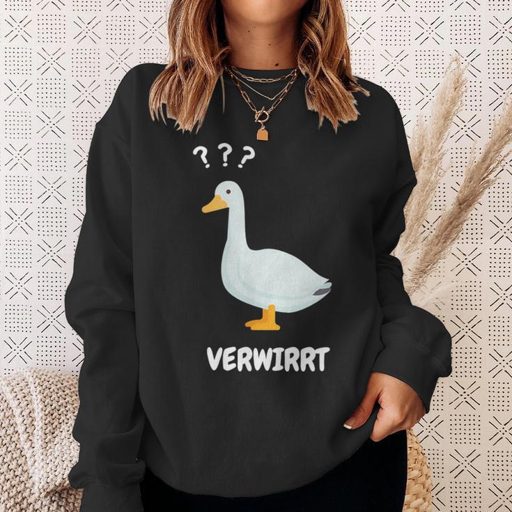 Ganserwirrt Lustiges Gänse Goose Meme Wortspiel Sweatshirt Geschenke für Sie