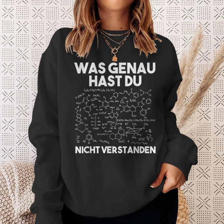 Was Genau Hast Du Nichterstanden Chemie Chemiker Laboratory Sweatshirt Geschenke für Sie