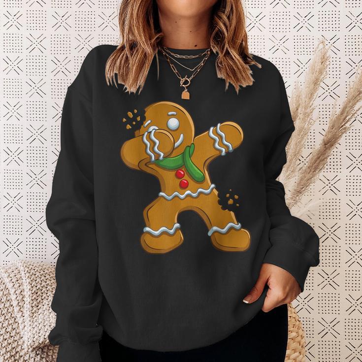 Gentle Gingerbread Man Christmas Dab Sweatshirt Geschenke für Sie