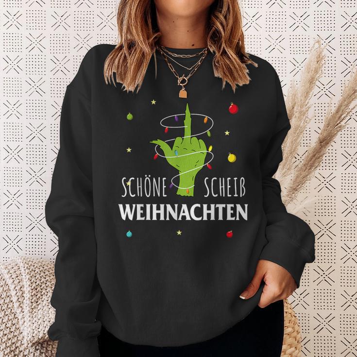 Grumpy Schöne Scheiß Weihnachten Xmas Hate Bad Mood Christmas Sweatshirt Geschenke für Sie