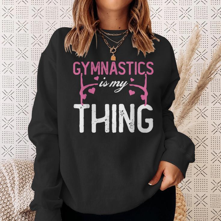 Gymnastik Ist Mein Ding Akrobatik Akrobatin Turnen Sweatshirt Geschenke für Sie