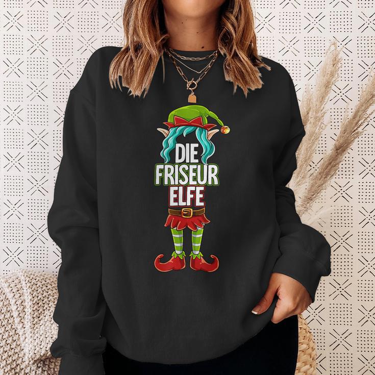 Hairdresser Elf Partner Look Christmas Sweatshirt Geschenke für Sie