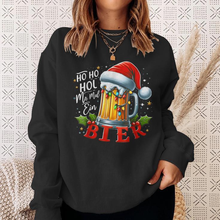 Ho Ho Hol Mir Mal Ein Bier Christmas Sweatshirt Geschenke für Sie