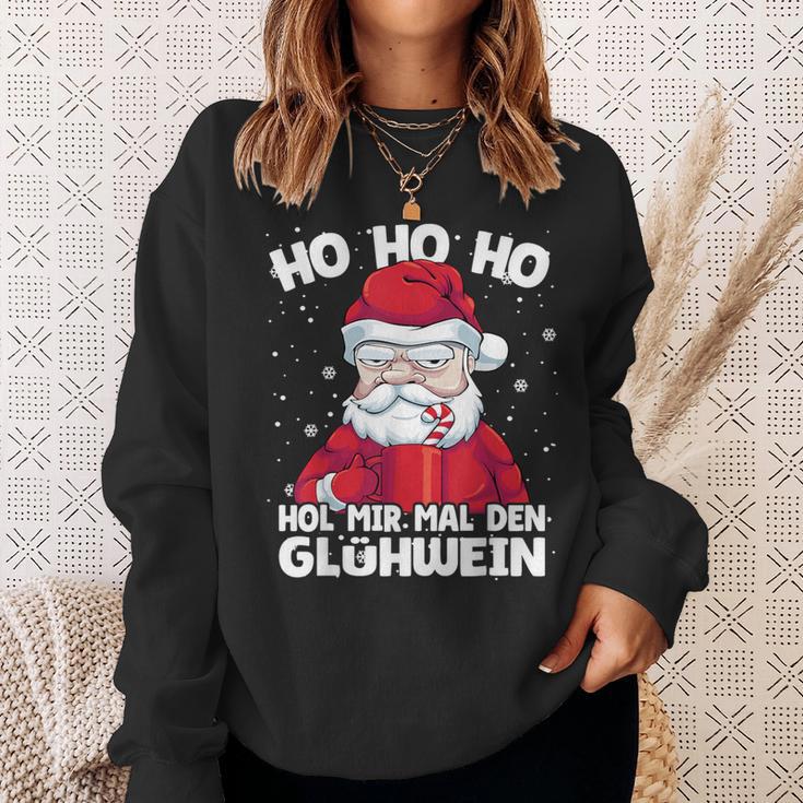 Hol Mir Mal Den Glühwein Annoyed Santa Sweatshirt Geschenke für Sie