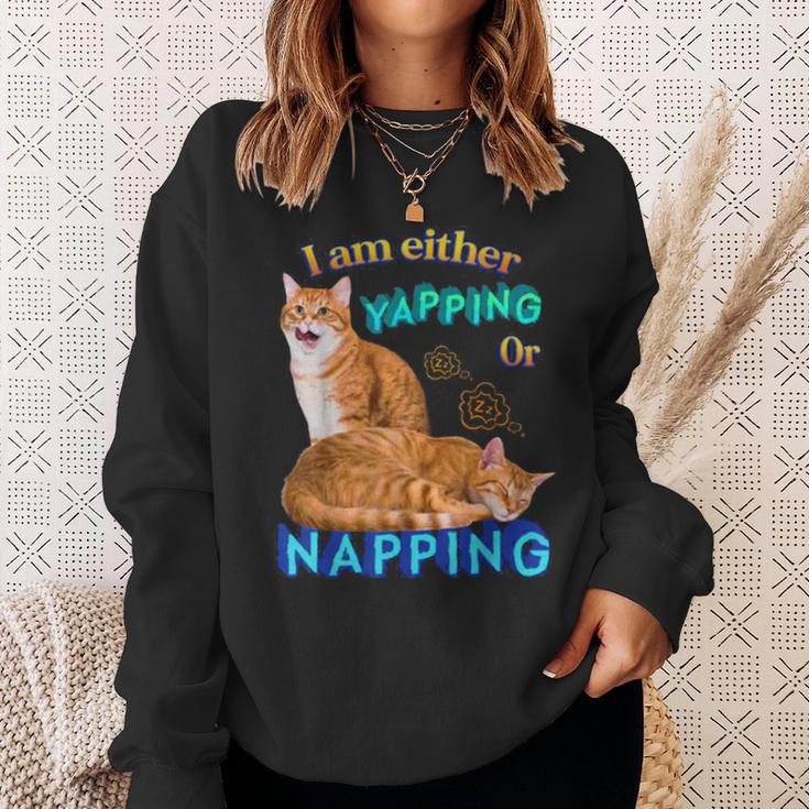 Ich Kläffe Oder Mache Ein Nap Cat Meme Sweatshirt Geschenke für Sie