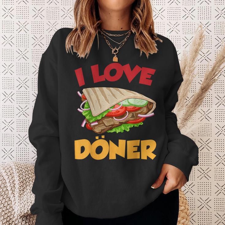 Ich Liebe Döner Kebab Fleisch Döner Sweatshirt Geschenke für Sie