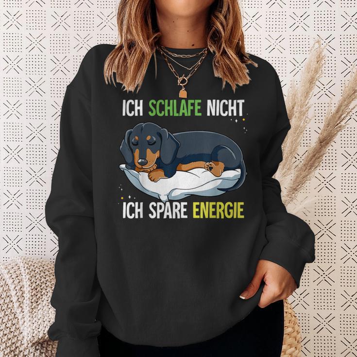 Ich Schlafe Nicht Ich Spare Energy Dachshund Sweatshirt Geschenke für Sie