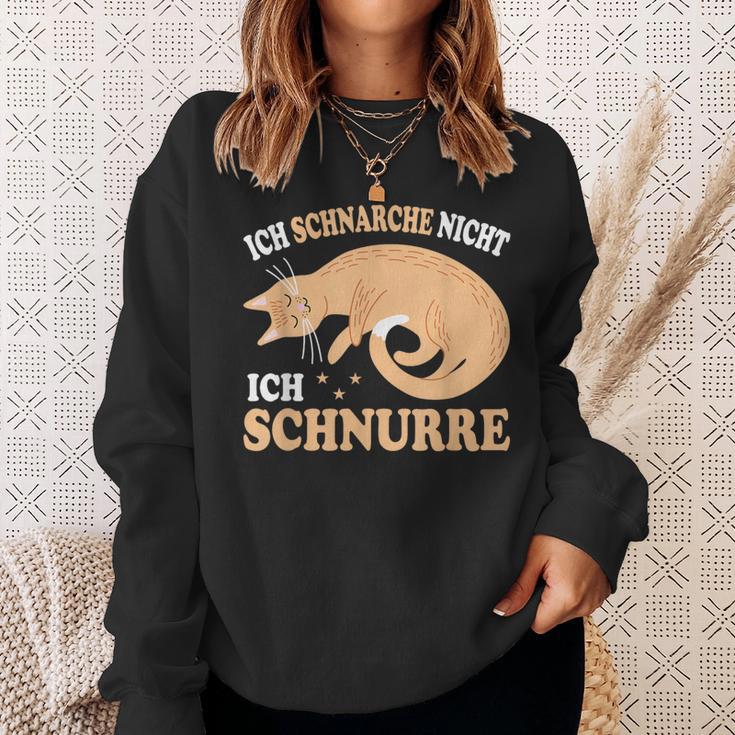 Ich Schnarche Nicht Ich Schnurre Katzen Official Sleep Sweatshirt Geschenke für Sie