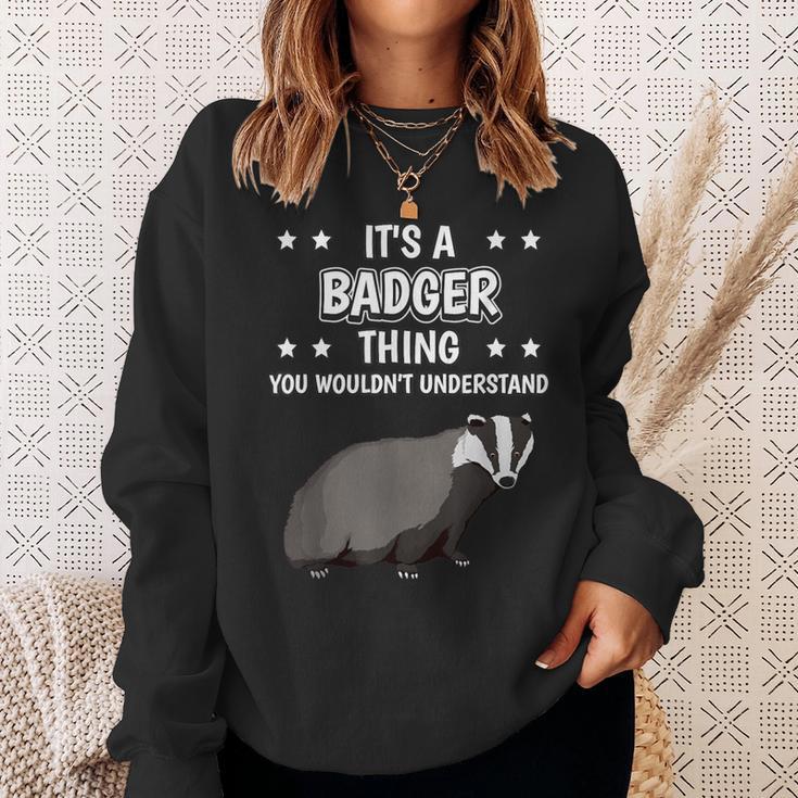 Ist So Ein Dachs Ding Saying Badger Sweatshirt Geschenke für Sie