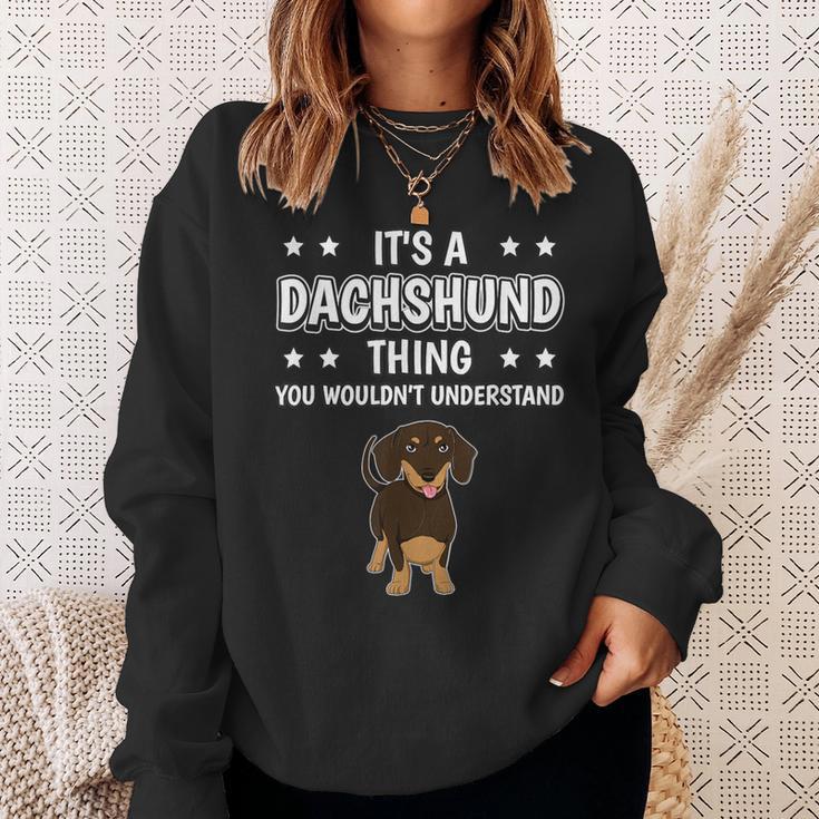 Ist So Ein Dackel Ding Lustiger Spruch Dackel Sweatshirt Geschenke für Sie