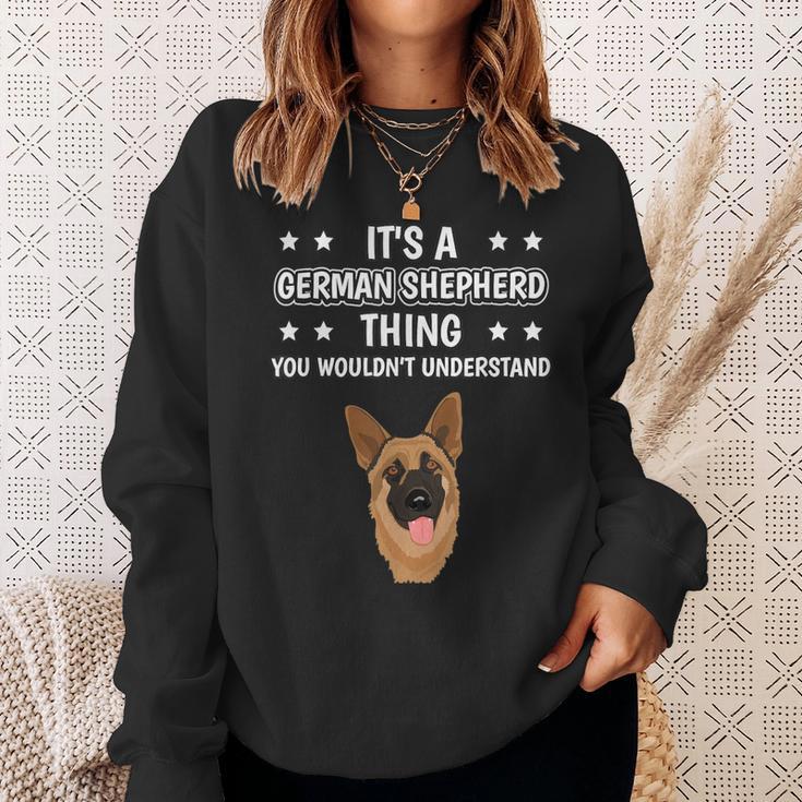 Ist So Ein Deutscher Schäferhund Ding Spruch Hundehalter Sweatshirt Geschenke für Sie