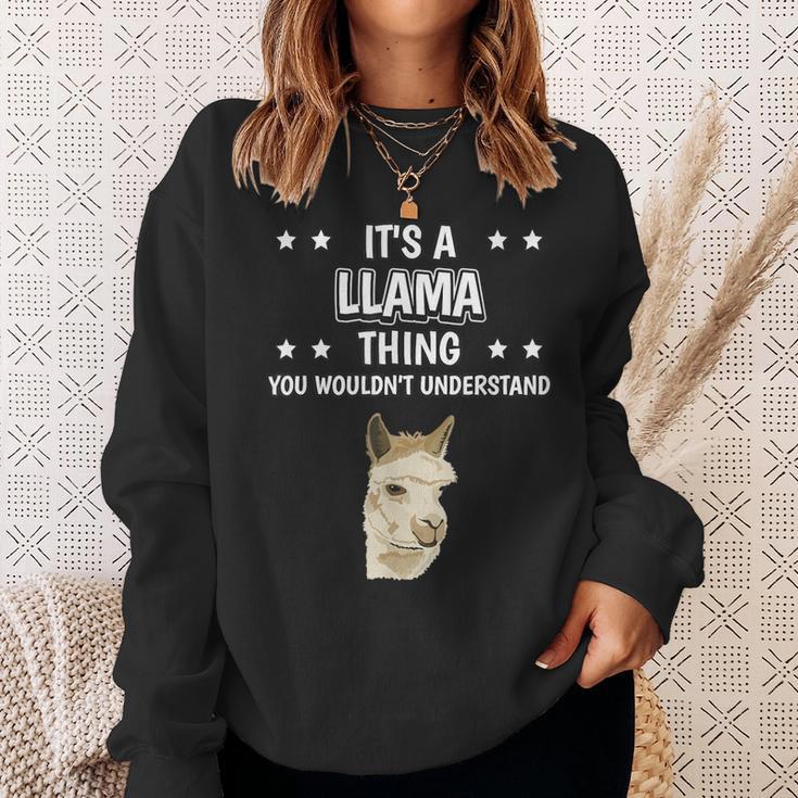 Ist So Ein Lama Ding Lustiger Spruch Lamas Sweatshirt Geschenke für Sie