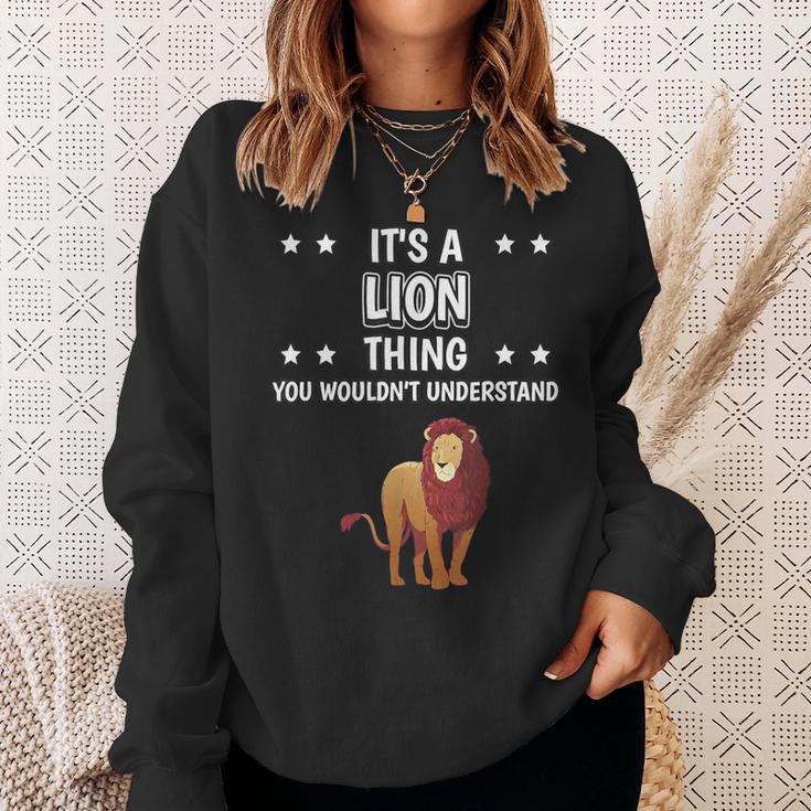 Ist So Ein Löwe Ding Lustiger Spruch Löwen Sweatshirt Geschenke für Sie