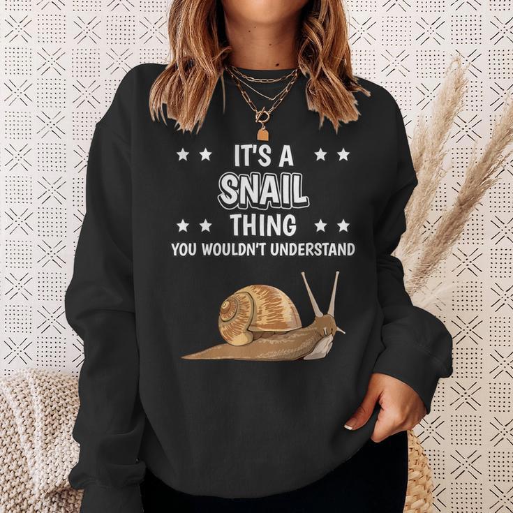 Ist So Ein Schnecke Ding Lustiger Spruch Schnecken Sweatshirt Geschenke für Sie