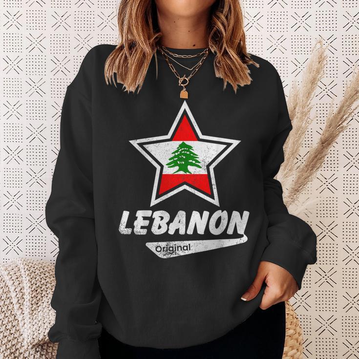 Lebanon Original Proud Lebanese Flag Lebanon Sweatshirt Geschenke für Sie