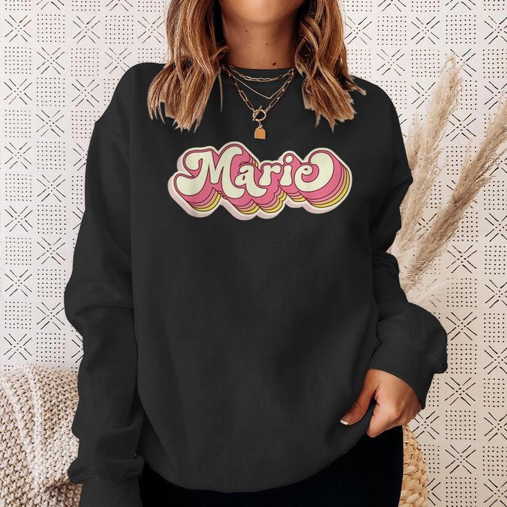 Marie Name Personalised First Name Surname Sweatshirt Geschenke für Sie