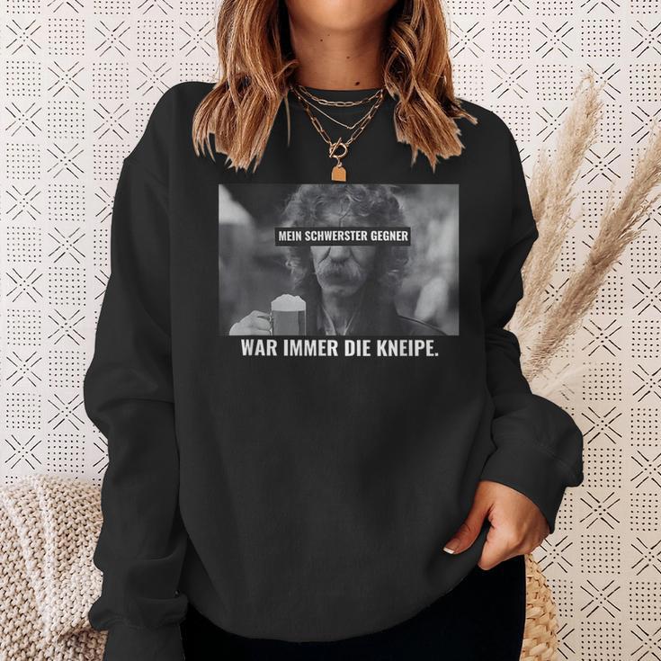 Mein Schwerster Gegner War Immer Die Kneipe Sweatshirt Geschenke für Sie