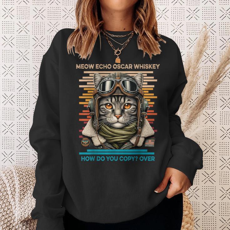 Mike Echo Oscar Whisky Wie Kopierst Du Over Catintage Sweatshirt Geschenke für Sie