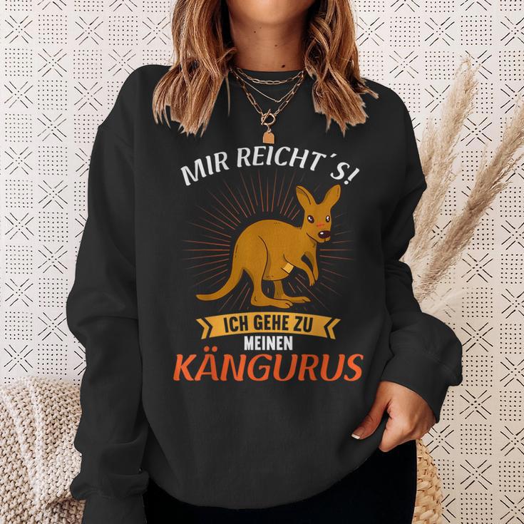 Mir Reichts Ich Gehe Zu Meinen Kängurus Kangaroo Sweatshirt Geschenke für Sie