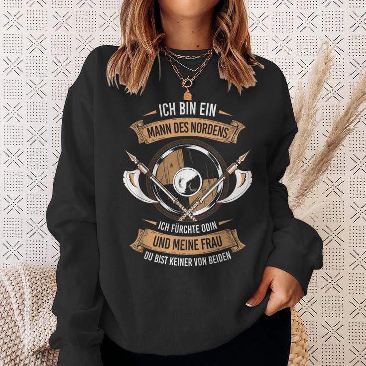 Norden Feürchte Odin Und Frauiking Nordmann Mythology Sweatshirt Geschenke für Sie