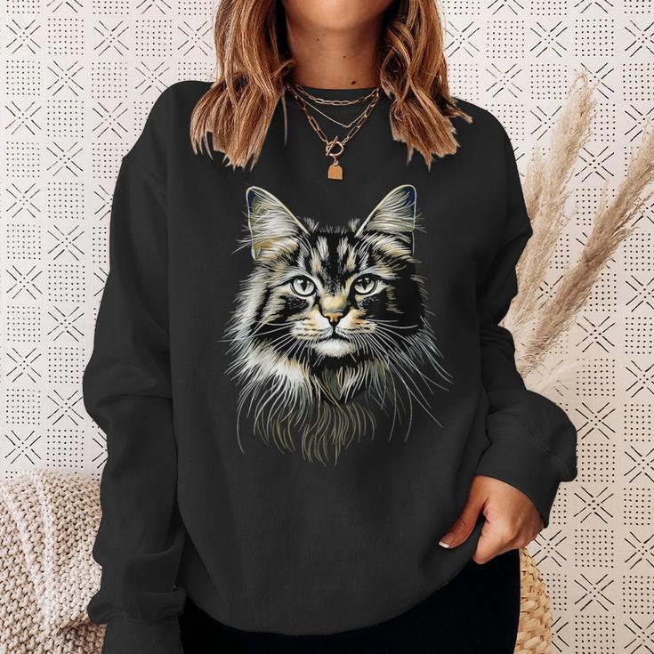 Norwegian Forest Cat Norwegian Cat Skogkatt Forest Cats Sweatshirt Geschenke für Sie