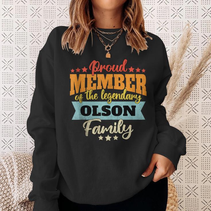 Olson Nachname Olson Sweatshirt Geschenke für Sie