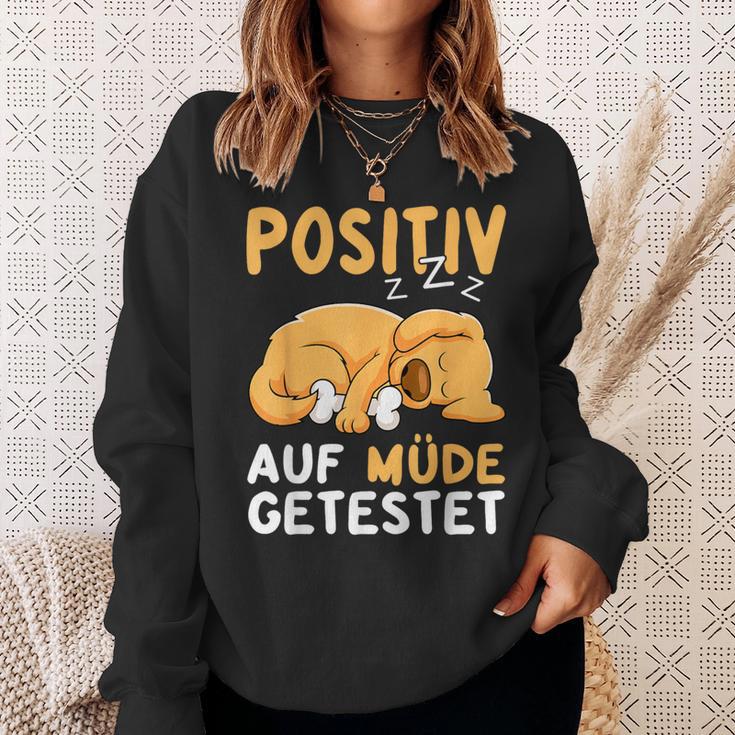 Positiv Auf Müde Getestet Dog Sleep Sweatshirt Geschenke für Sie