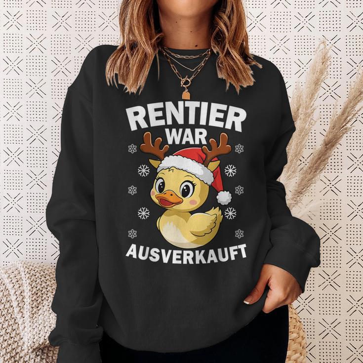 Reindeer Was Out Sold Christmas Elk Slogan Sweatshirt Geschenke für Sie