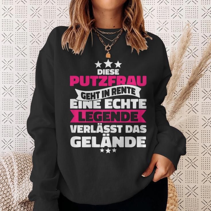 Rentnerin Putzfrau Retirement Sweatshirt Geschenke für Sie