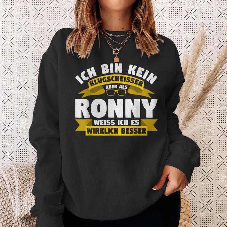 Ronny Ich Bin Kein Klugscheisser Sweatshirt Geschenke für Sie