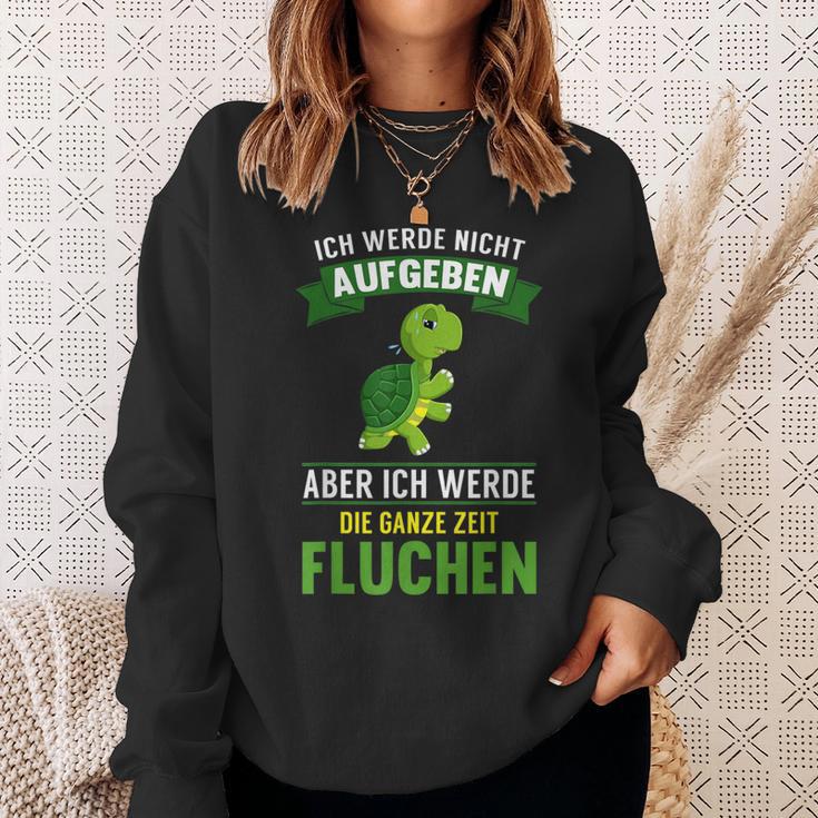 Running Ich Werde Nicht Abgeben Jogging Marathon Hiking Sweatshirt Geschenke für Sie