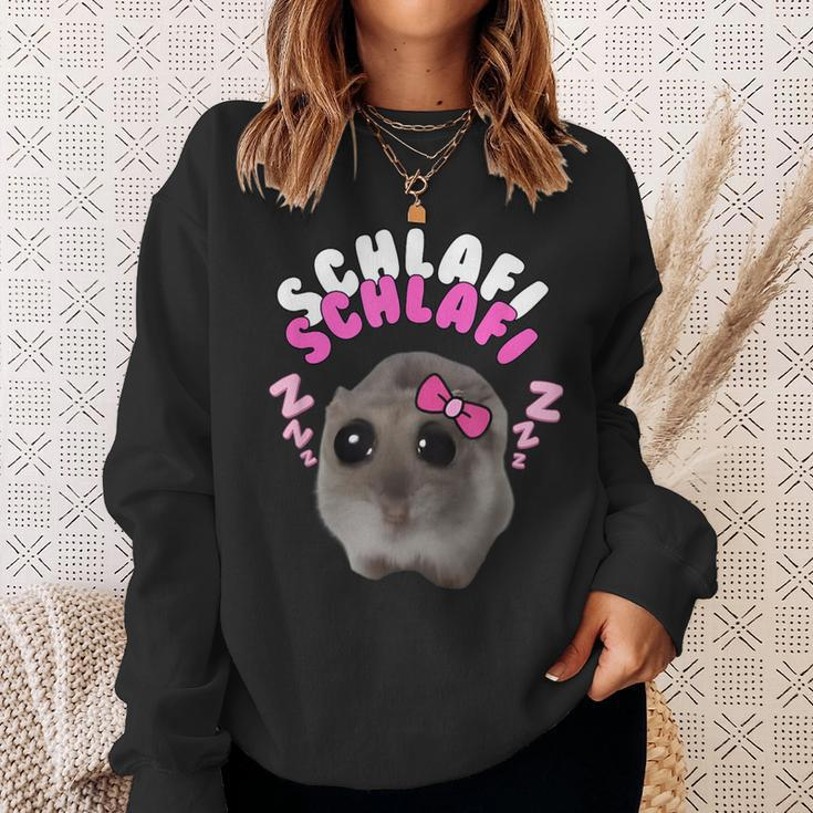 Sad Hamster Sad Hamster Hamstie Hamsty Memes Hamsti Sweatshirt Geschenke für Sie