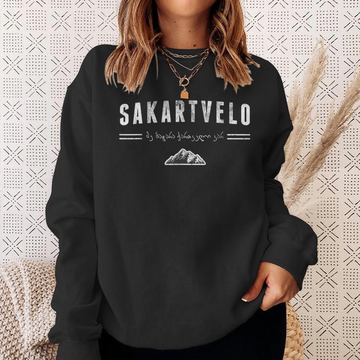 SakartveloGeorgia For Real Georgians Or Georgia Fans Sweatshirt Geschenke für Sie