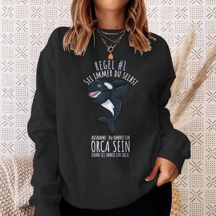 Sei Immer Du Selbst Killerwal Ozean Orca Sweatshirt Geschenke für Sie