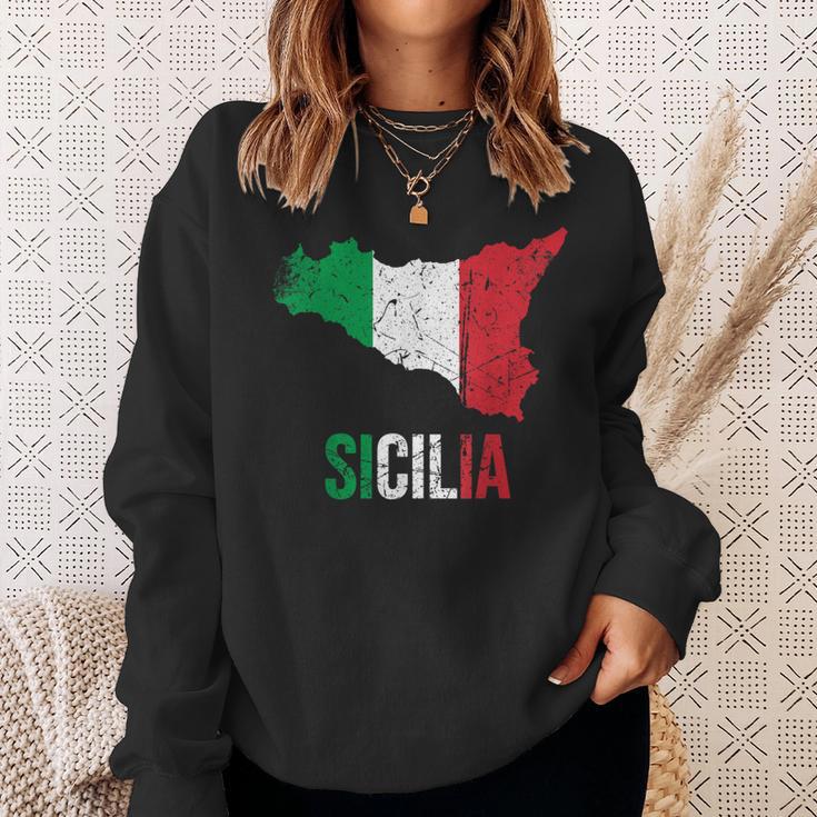 Sicilia Bella Italia Sicily Sweatshirt Geschenke für Sie