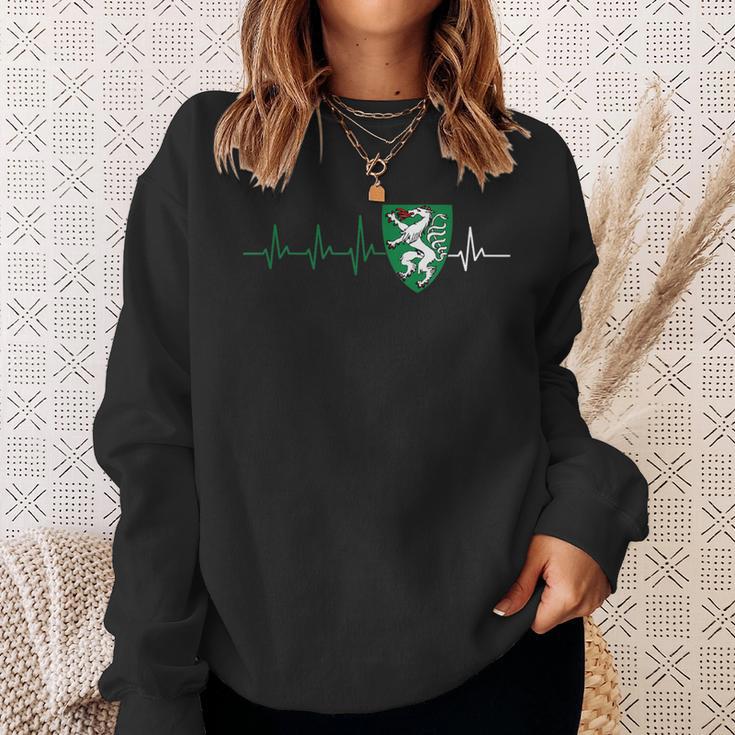 Steiermark Steirisch Crest Heartbeat Steirer Sweatshirt Geschenke für Sie