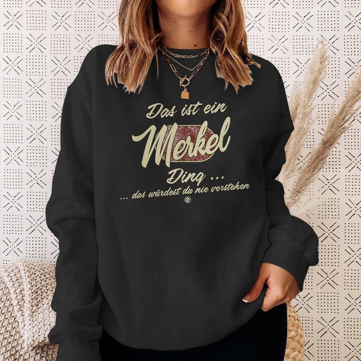 With Text 'Das Ist Ein Merkel Ding' 'This Is A Merkel Ding' Sweatshirt Geschenke für Sie