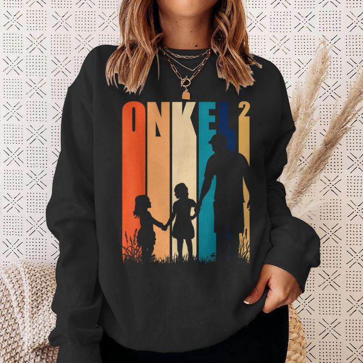 Uncle 2 Nieces Nephew Oheim Stepuncle Sweatshirt Geschenke für Sie