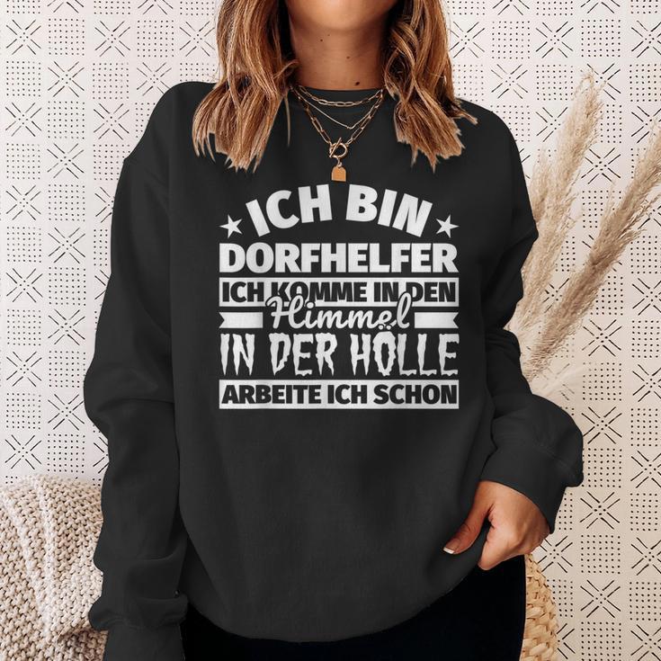 Village Helper Heaven Hell Sweatshirt Geschenke für Sie