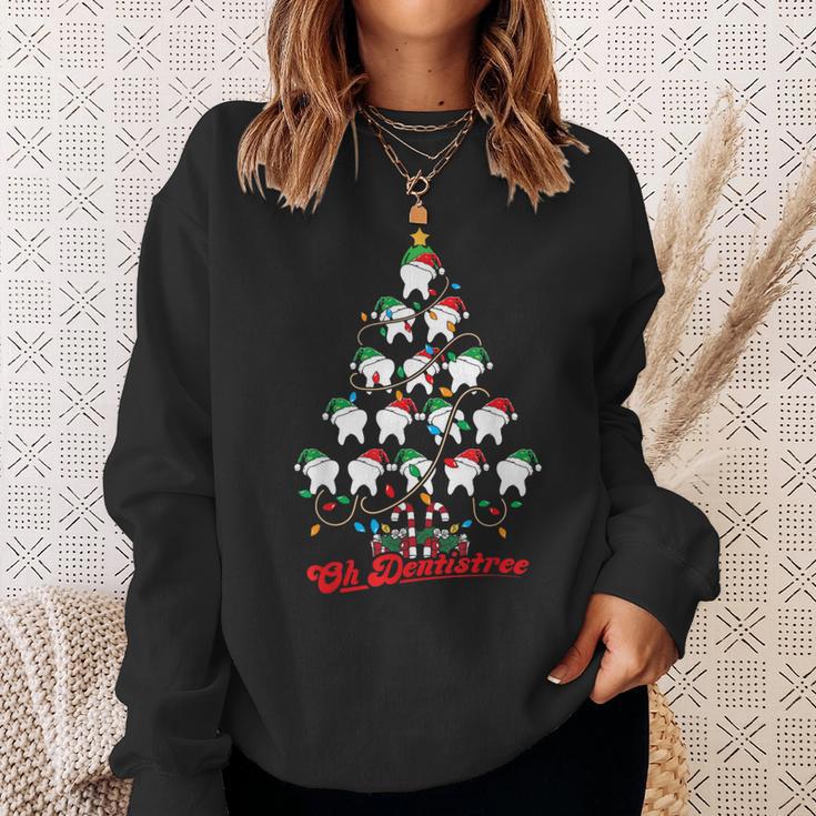 Weihnachtsbaum Zähne Zahnarzt Oh Dentistree Dentalhygieniker Sweatshirt Geschenke für Sie