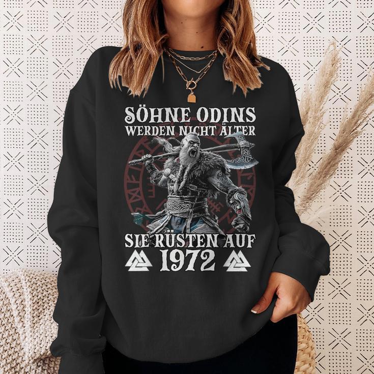 WikingerMänner Odin Wikinger Jahrgang 1972 Geburtstags Sweatshirt Geschenke für Sie