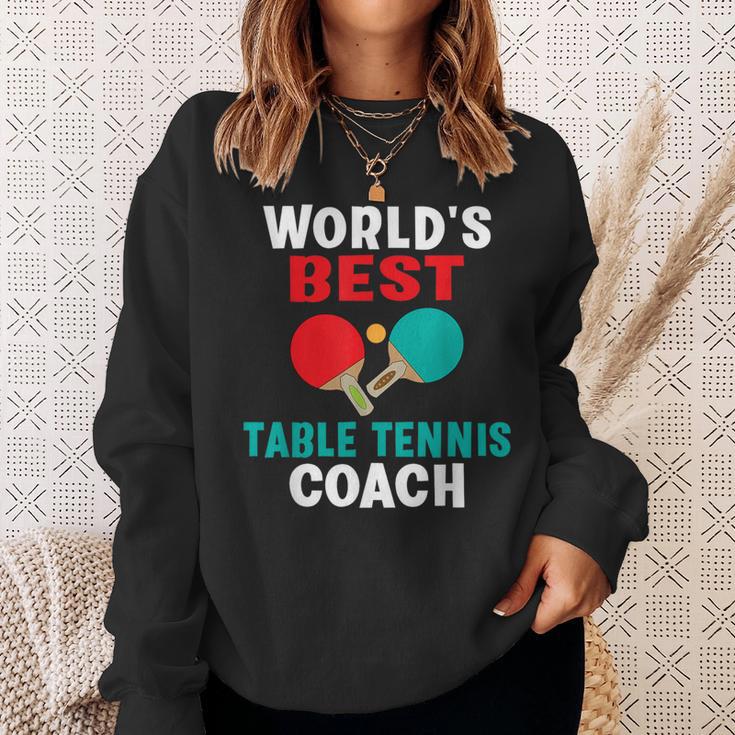 World Best Table Tennis Trainer Sweatshirt Geschenke für Sie