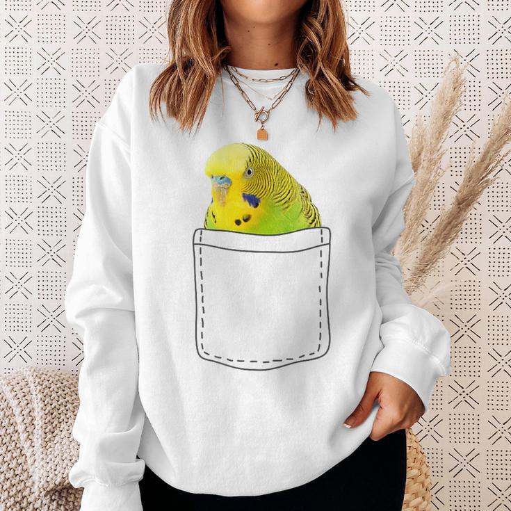 Cute Budgie In Bag Budgie Sweatshirt Geschenke für Sie