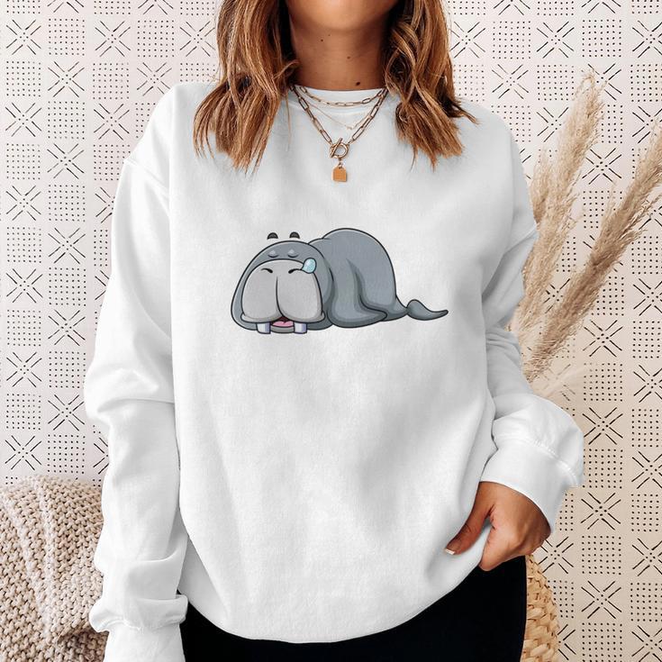 Das Dickerchen Macht Ein Naperchen Walrus Pyjamas Sleep Sweatshirt Geschenke für Sie