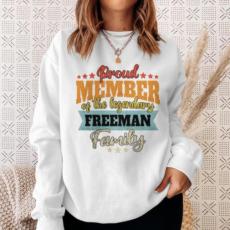 Freeman Nachname Freeman Sweatshirt Geschenke für Sie