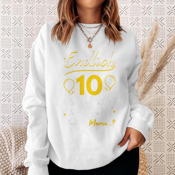 Kinder Endlich 10 Geburtstag Zehn Ich Kann Alles Ich Weiß Alles Sweatshirt Geschenke für Sie