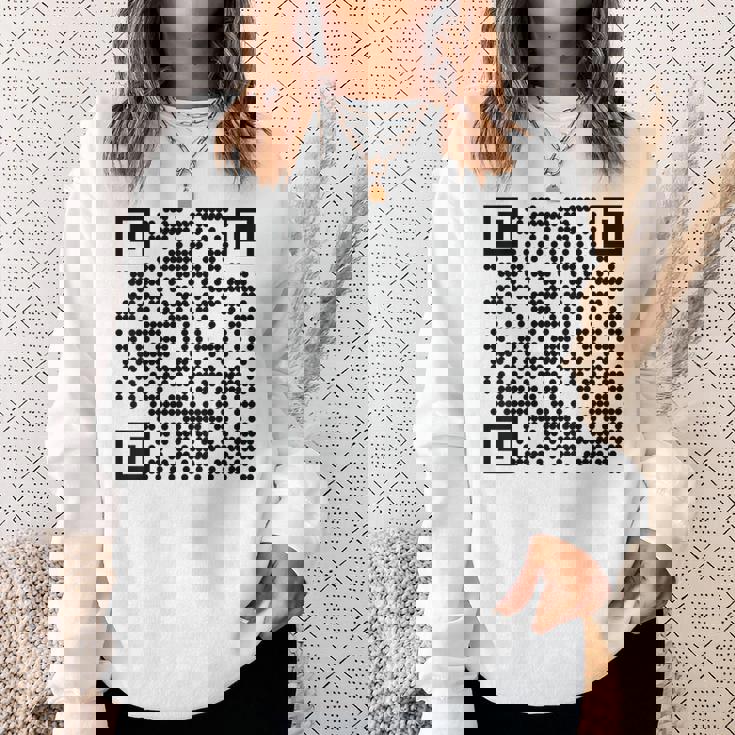 Trump Dance Qr President Trump Dancing Code On Back Sweatshirt Gifts for Her