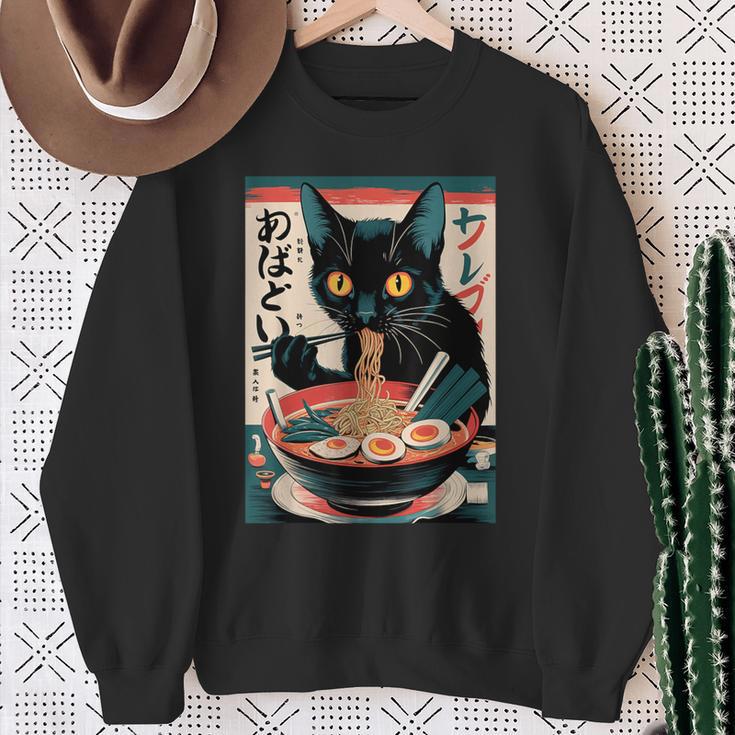 Anime Manga Kawaii Otaku Ramen Cat Christmas Sweatshirt Geschenke für alte Frauen