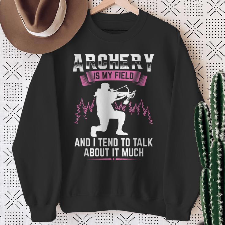 Archery Ist Mein Ding Archers Slogan Sweatshirt Geschenke für alte Frauen