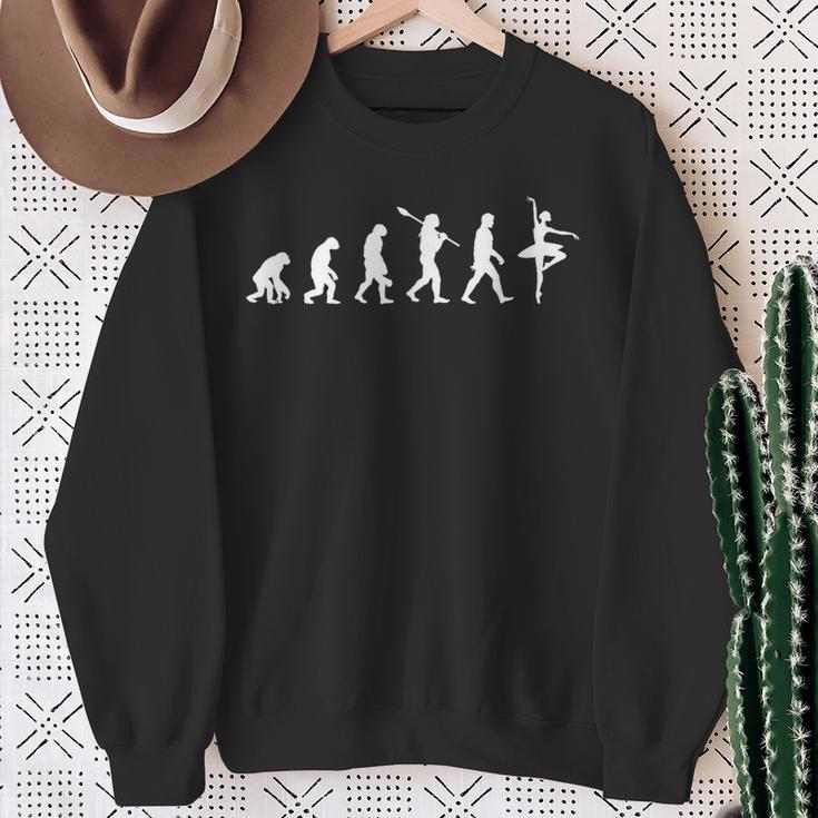 Ballett Tanz Evolution Ballerina Lustiges Geschenk Sweatshirt Geschenke für alte Frauen